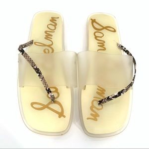 Sam & Edelman womens Luciana sandals size 10 40 square toe flatform